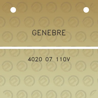 genebre-4020-07-110v