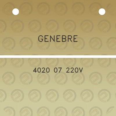 genebre-4020-07-220v