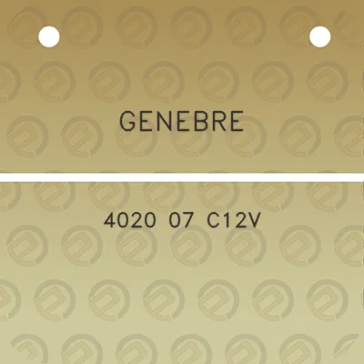 genebre-4020-07-c12v