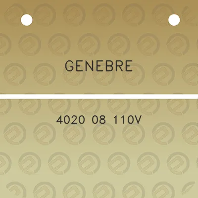 genebre-4020-08-110v