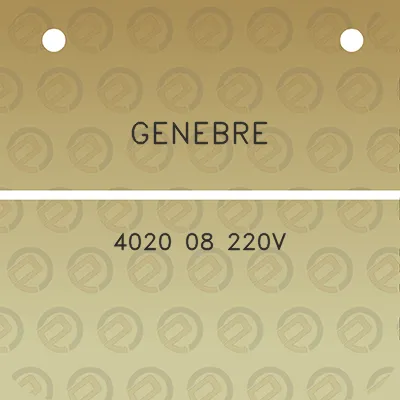 genebre-4020-08-220v