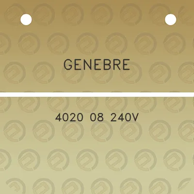 genebre-4020-08-240v