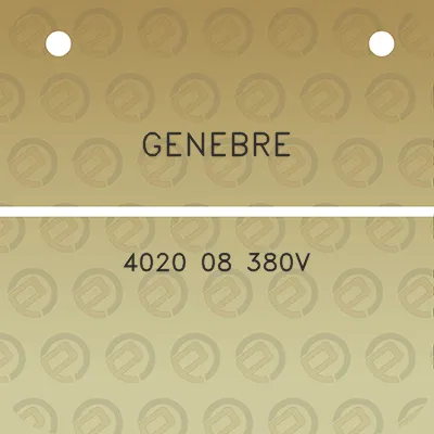 genebre-4020-08-380v