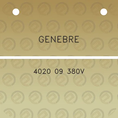 genebre-4020-09-380v