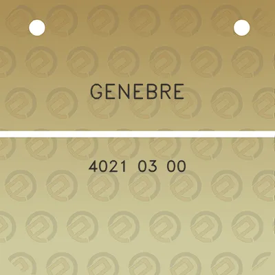 genebre-4021-03-00