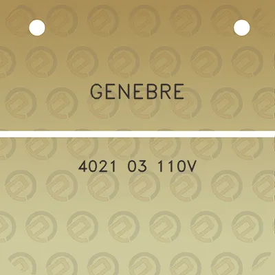 genebre-4021-03-110v