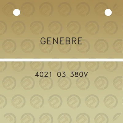 genebre-4021-03-380v