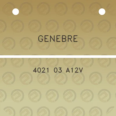 genebre-4021-03-a12v