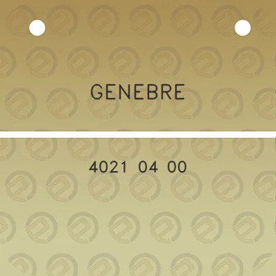 genebre-4021-04-00