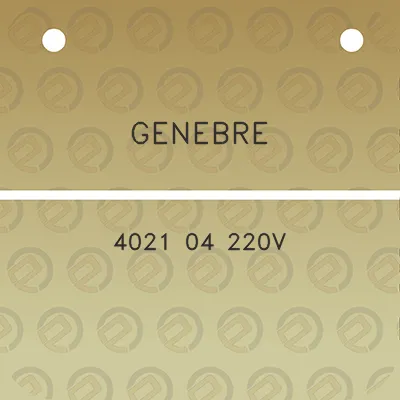 genebre-4021-04-220v