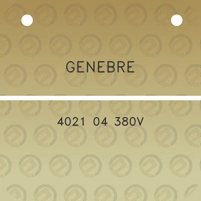 genebre-4021-04-380v