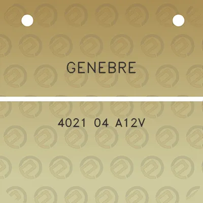 genebre-4021-04-a12v