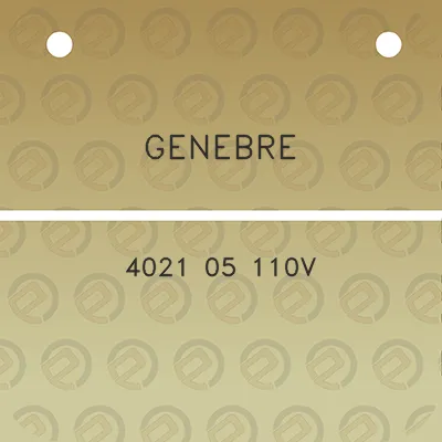 genebre-4021-05-110v