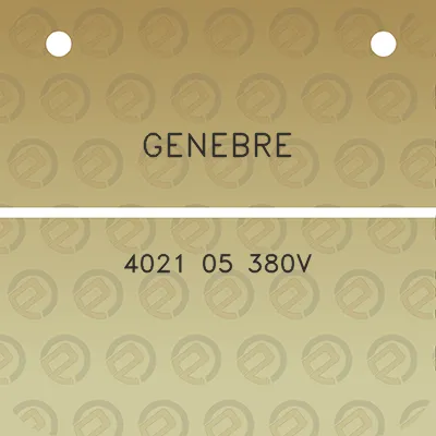 genebre-4021-05-380v