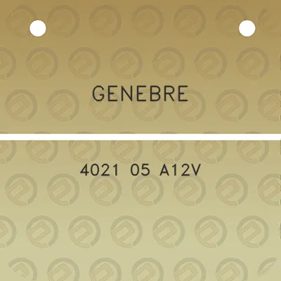 genebre-4021-05-a12v