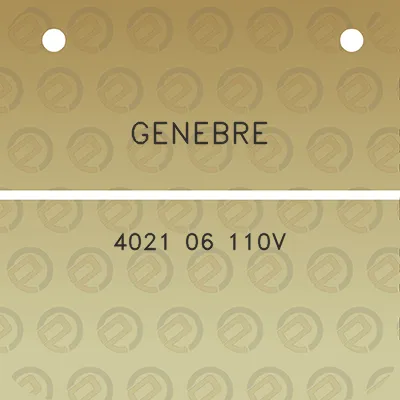 genebre-4021-06-110v