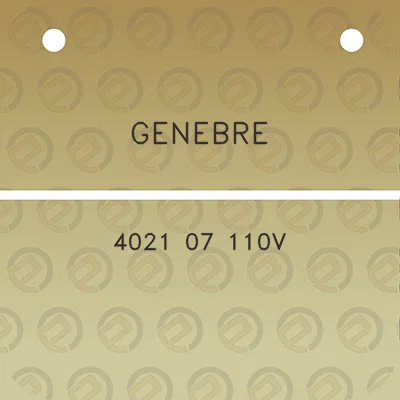 genebre-4021-07-110v