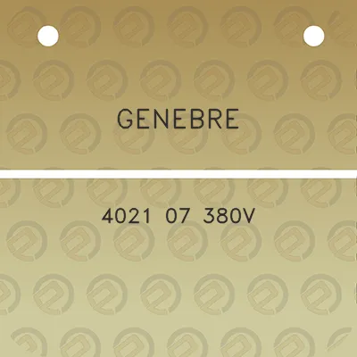 genebre-4021-07-380v