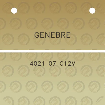 genebre-4021-07-c12v