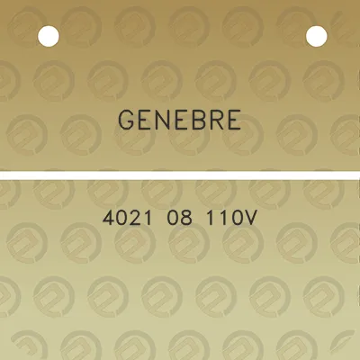 genebre-4021-08-110v