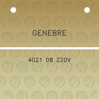 genebre-4021-08-220v