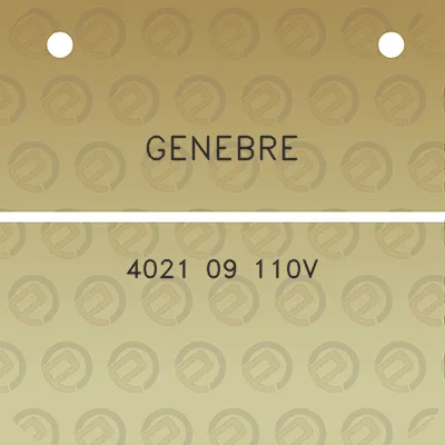 genebre-4021-09-110v