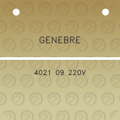 genebre-4021-09-220v