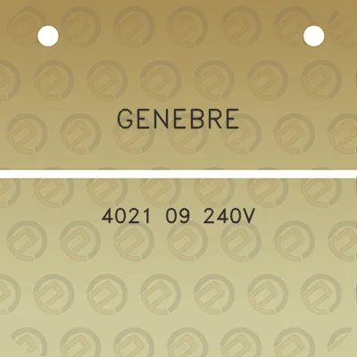 genebre-4021-09-240v