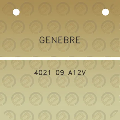 genebre-4021-09-a12v