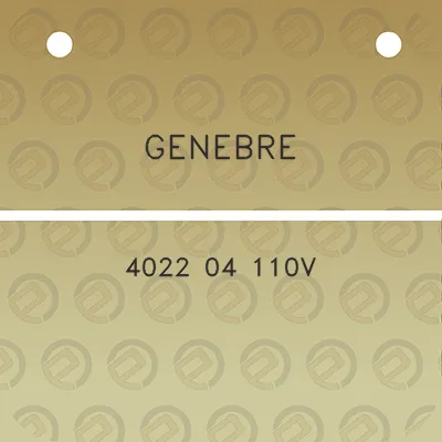 genebre-4022-04-110v