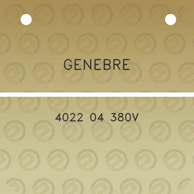 genebre-4022-04-380v