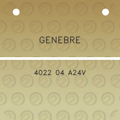 genebre-4022-04-a24v