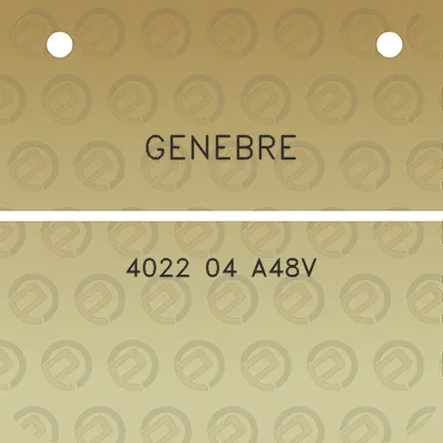 genebre-4022-04-a48v