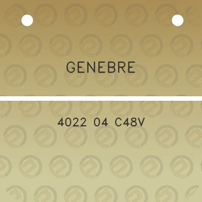 genebre-4022-04-c48v