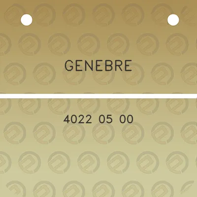 genebre-4022-05-00