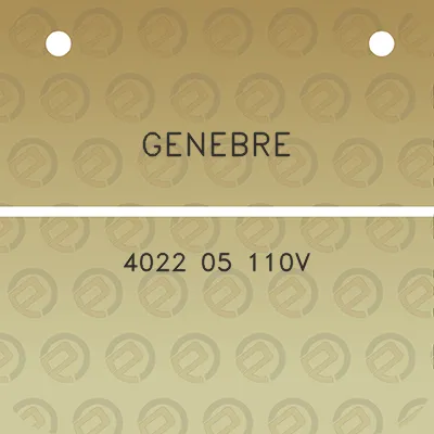 genebre-4022-05-110v