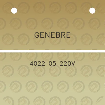 genebre-4022-05-220v