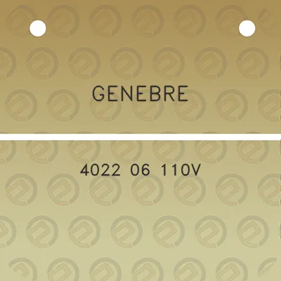 genebre-4022-06-110v