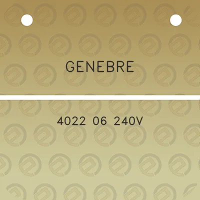 genebre-4022-06-240v