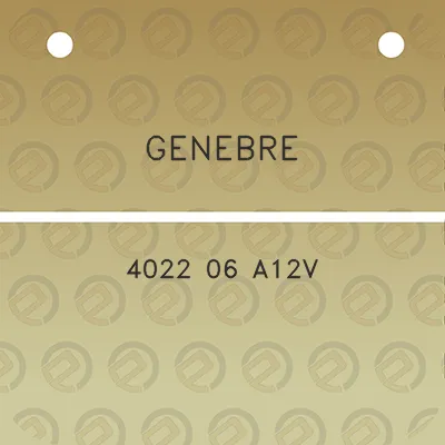 genebre-4022-06-a12v