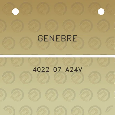 genebre-4022-07-a24v