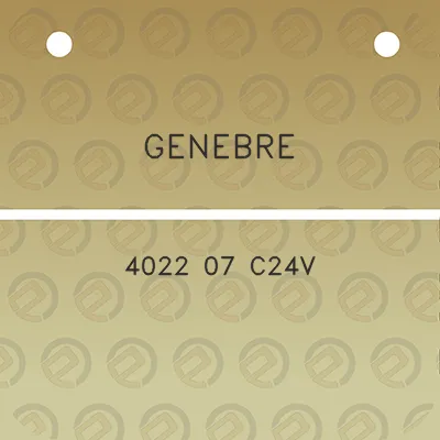 genebre-4022-07-c24v