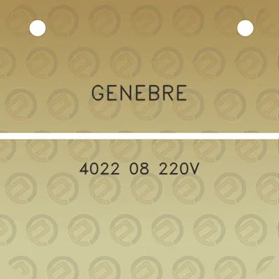 genebre-4022-08-220v