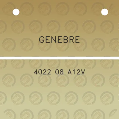 genebre-4022-08-a12v