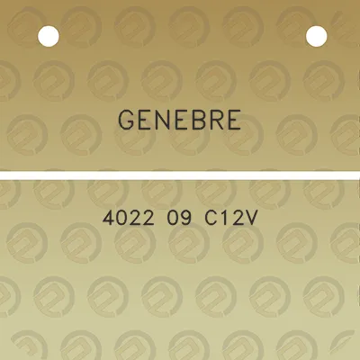 genebre-4022-09-c12v