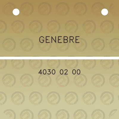 genebre-4030-02-00