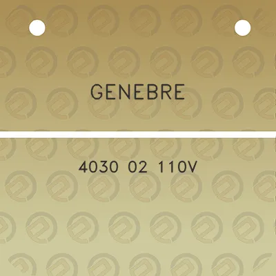 genebre-4030-02-110v