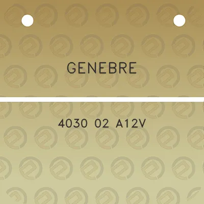 genebre-4030-02-a12v