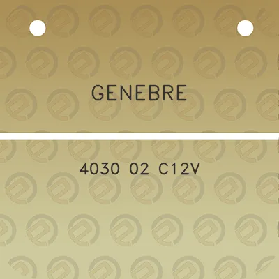 genebre-4030-02-c12v