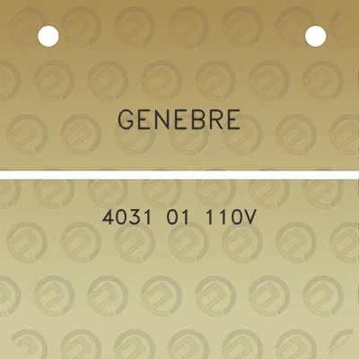 genebre-4031-01-110v